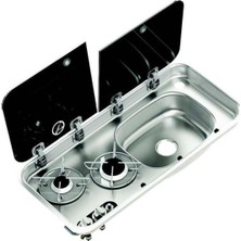 Erol Marin Çift Cam Kaplı Iki Ocaklı ve Sağ Evye 25100