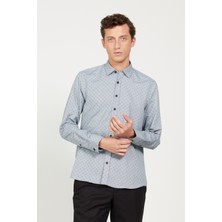 Altınyıldız Classics Slim Fit Dar Kesim Gizli Düğmeli Yaka Pamuklu Gömlek