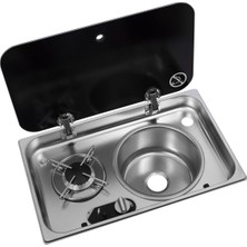 Erol Marin Tekne Karavan Için Kapaklı Ocak ve Sağ Evye