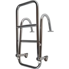 Erol Marin Tekne Merdiveni Katlanabilir Krom Tutamaklı 80CM