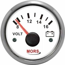 Erol Marin Akü Göstergesi Voltmetre 12V Beyaz