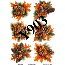 Lineart Y903 Yeniyıl Serisi Pirinç Dekopaj 29*42 cm