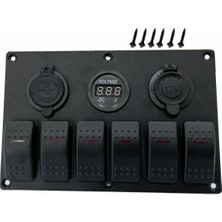 Erol Marin Tekne Karavan Switch Panel - Bfy 6 Lı Switch Paneli