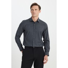 Altınyıldız Classics Slim Fit Dar Kesim Klasik Yaka Flanel Gömlek