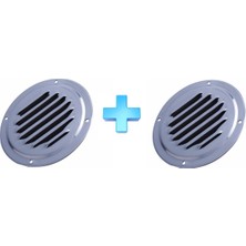 Erol Marin Yuvarlak Havalandırma. 125MM. Paslanmaz Krom Havalandırma