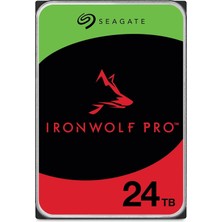 Seagate Ironwolf Pro 24TB 7200RPM 512MB Sata3 6gbit/sn ST24000NT002 Nas HDD