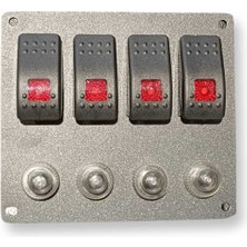 Erol Marin Otomatik Sigortalı  4'lü Karlıng Switch Panel Işıklı Izoleli
