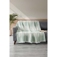 Denizli Concept Jakarlı Koltuk Örtüsü Yeşil