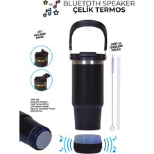 Allmug Siyah Çelik Termos 600 ml