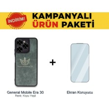 General Mobile Era 30 Ikili Ekonomik Koruma Paketi Aras Deri Kılıf + Temperli Ekran Koruyucu