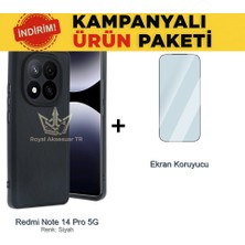 Techno Guru Redmi Note 14 Pro 5g Ikili Ekonomik Koruma Paketi Aras Deri Kılıf + Temperli Ekran Koruyucu