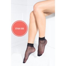 Rossey FIT(15D) Soket Çorap-Siyah 500- (12 Çift)