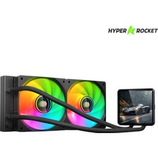 Hyper Rocket 240 MM Argb WL240L040 Siyah 4 Inç LCD Versiyon Cpu Işlemci Sıvı Soğutucu