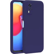 Erbar Vivo Y53S Kılıf Nano Içi Kadife Silikon - Mor