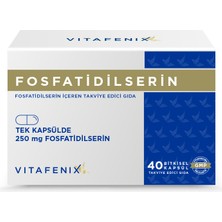 Vitafenix Fosfatidilserin Takviyesi 250 Mg Fosfatidilserin Içeren Takviye Edici Gıda 40 Kapsül