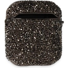 Erbar Newface Airpods 2 (2.nesil) Mira Taşlı Kılıf - Siyah
