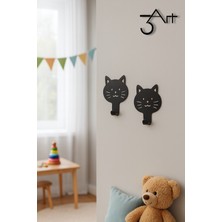 Çocuk Odası Askılığı – Sevimli Hayvan Figürlü Metal Askı – Montessori Düzenleme Ürünü