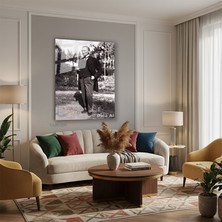Tablonhazır Dikey Cam Tablo Salon Duvar Tablosu Dikey Cam Cam Ata 008 Yeni Ev Hediyesi Ofis Tablosu