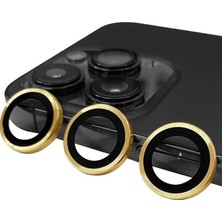 Erbar Iphone 14 Pro Max Raze Metal Kamera Lens - Gold