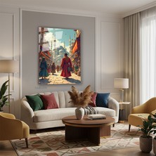 Tablonhazır Dikey Cam Tablo Salon Duvar Tablosu Dikey Cam Yapayzeka Osmanli Yeni Ev Hediyesi Ofis Tablosu