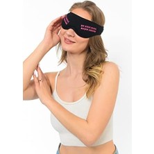 Storemax Yıkanabilir Siyah Pamuklu Uyku Maskesi Göz Bandı