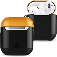 Erbar Airpods 2 (2.nesil) 3in1 Kılıf - Siyah-Sarı