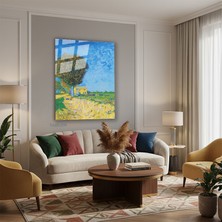 Dikey Cam Tablo Salon Duvar Tablosu Dikey Cam Vangogh 86 Yeni Ev Hediyesi Ofis Tablosu