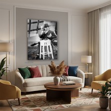 Tablonhazır Dikey Cam Tablo Salon Duvar Tablosu Dikey Cam Cam Ata 039 Yeni Ev Hediyesi Ofis Tablosu