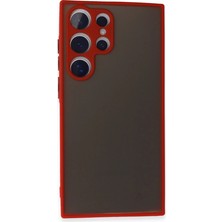 Erbar Newface Samsung Galaxy S24 Ultra Kılıf Montreal Silikon Kapak - Kırmızı