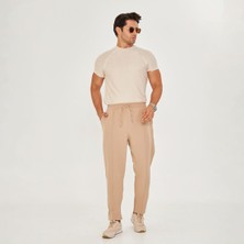 Zinox Erkek Çımalı Yandan Cepli Lastikli Bağcıklı Paça Fermuarlı Kullanışlı Slim Fit Jogger