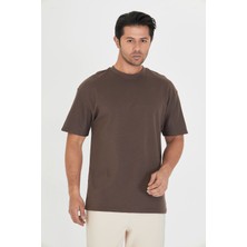 Zinox Erkek Bisiklet Yaka Oversize 2 Ip T-Shirt