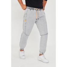 Masso Moda Erkek Parçalı Desen Yan Etiketli Paça Lastikli Bel Bağcıklı Pantolon 720