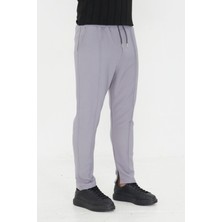 Zinox Erkek Çımalı Yandan Cepli Lastikli Bağcıklı Paça Fermuarlı Kullanışlı Slim Fit Jogger