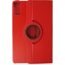 Erbar Xiaomi Redmi Pad Se Kılıf 360 Tablet Deri Kılıf - Kırmızı