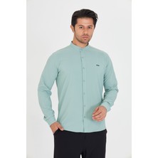 Masso Moda Slim Fit Hakim Yaka Erkek Gömlek Günlük Kullanıma Uygun