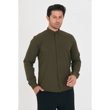Masso Moda Slim Fit Hakim Yaka Erkek Gömlek Günlük Kullanıma Uygun