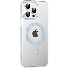 Erbar Joko Apple Iphone 14 Pro Max Move Taşlı Magsafe Kapak - Mavi