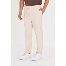 Zinox Erkek Bel Lastikli Bağcıklı Duble Paça Slim Fit Jogger Pantolon