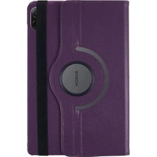 Erbar Huawei Honor Pad X8A Kılıf 360 Tablet Deri Kılıf - Mürdüm