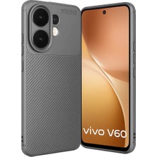 Erbar Vivo V60 5g Auto Focus Karbon Kapak - Gri