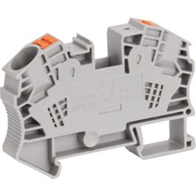 Deerco 25MM Yay Baskılı Ray Klemens Gri