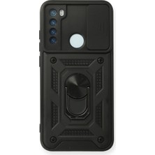 Erbar Xiaomi Redmi Note 8 Kılıf Pars Lens Yüzüklü Silikon - Siyah
