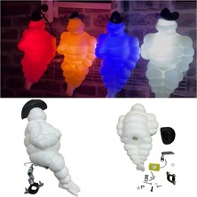  şapkalı orta boy robot mavi ledli (beyaz gövde) 24 volt 1 adet