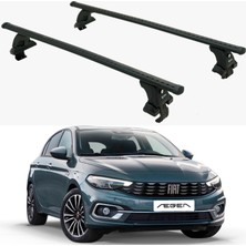 Turtle Can Carry Rex Fiat Egea Sedan için Oluksuz Tavan Portbagaj Ara Atkı Seti