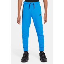 Nike Sportswear Tech Fleece Kids Pant Blue  Çocuk Fermuar Cepli Eşofman Altı Mavi