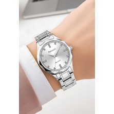 Ferrucci Çelik Kasa Kadın Kol Saati, Bileklik Hediye Gümüş Renk ZMFER212