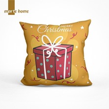 Marte Home Yılbaşı & Christmas Çift Taraf Desen Baskılı Dekoratif Kırlent Kılıfı