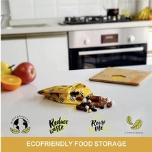 Storemax Gıda Sargısı - Plastik ve Silikonsuz – Arı ile Sarma Levhaları - Yeniden Kullanılabilir - Çevre Dostu Gıda Saklama Çözümü - Sıfır Atık - Ekmek ve Sandviç Sargısı - Sürdürülebilir Hediyeler Yeniden Kullanılabilir Gıda Sargıları Çeşitli Pakette, 3'lü Medium