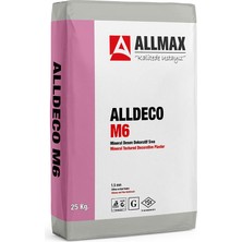 Allmax M6 Mineral Desen Dekoratif Sıva 1.5 mm 25 kg