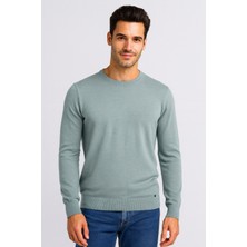 Ncs Jeans Erkek Triko Bisiklet Yaka Mint Yün Görünümlü Tüylenmez 3009